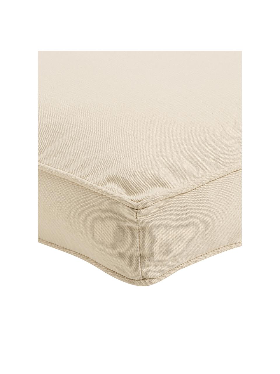 Cojín de asiento Zoe, Funda: 100% algodón, Beige, An 45 x L 45 cm