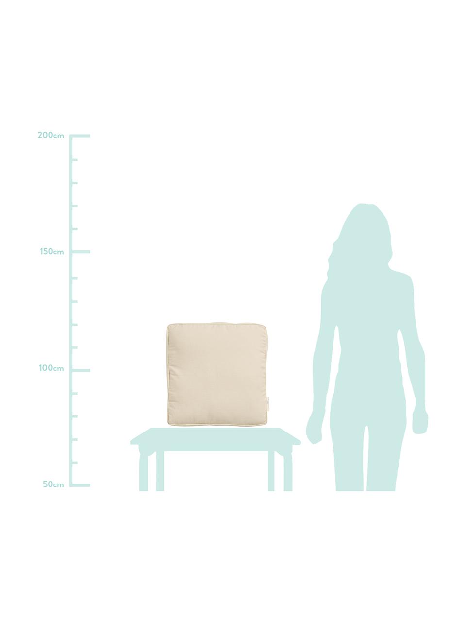 Cuscino sedia Zoe, Beige, Larg. 45 x Lung. 45 cm