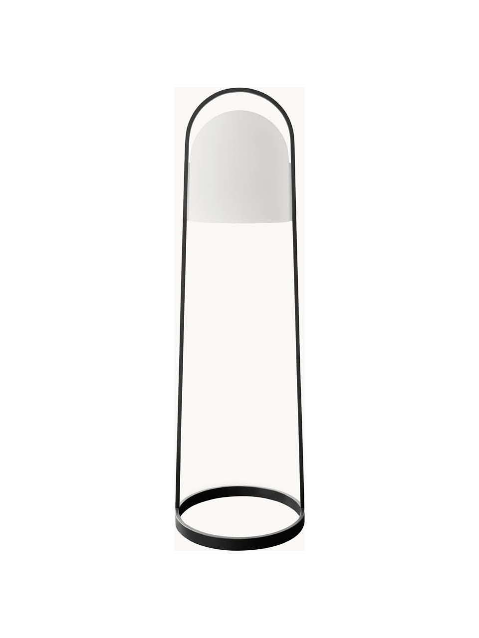 Kleine mobile LED-Stehlampe SunLight, dimmbar, Lampenschirm: Kunststoff, Weiß, Schwarz, H 100 cm