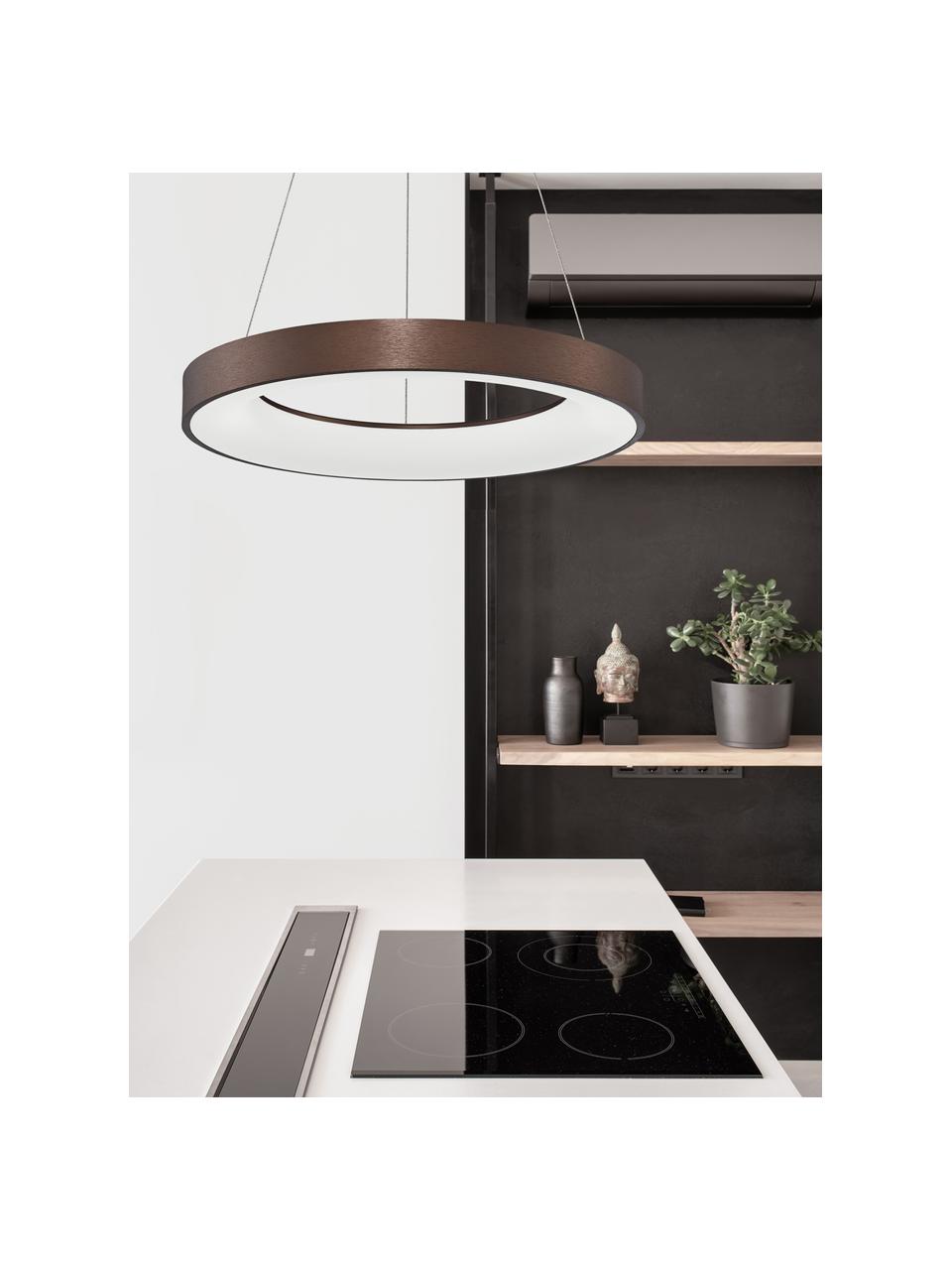 Suspension LED moderne Rando, Couleur bronze, Ø 38 x haut. 6 cm