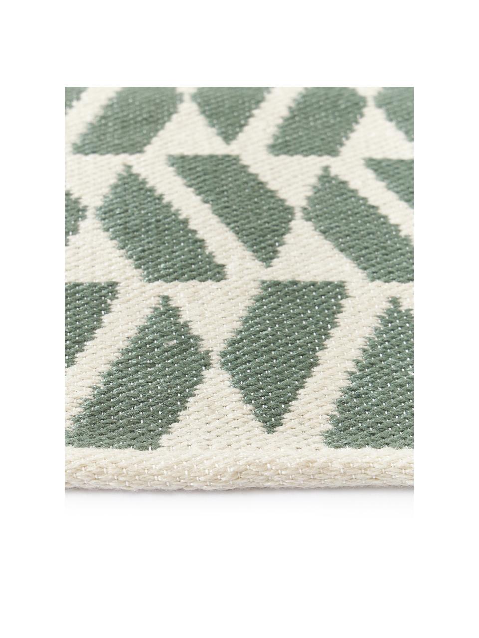 In- & outdoor vloerkleed Bogota, 100% polyester, GRS-gecertificeerd

Het materiaal dat in dit product is gebruikt, is getest op schadelijke stoffen en gecertificeerd volgens STANDARD 100 door OEKO-TEX®, 21.HIN.56576, Hohenstein HTTI., Groen, crèmewit, B 80 x L 150 cm (maat XS)