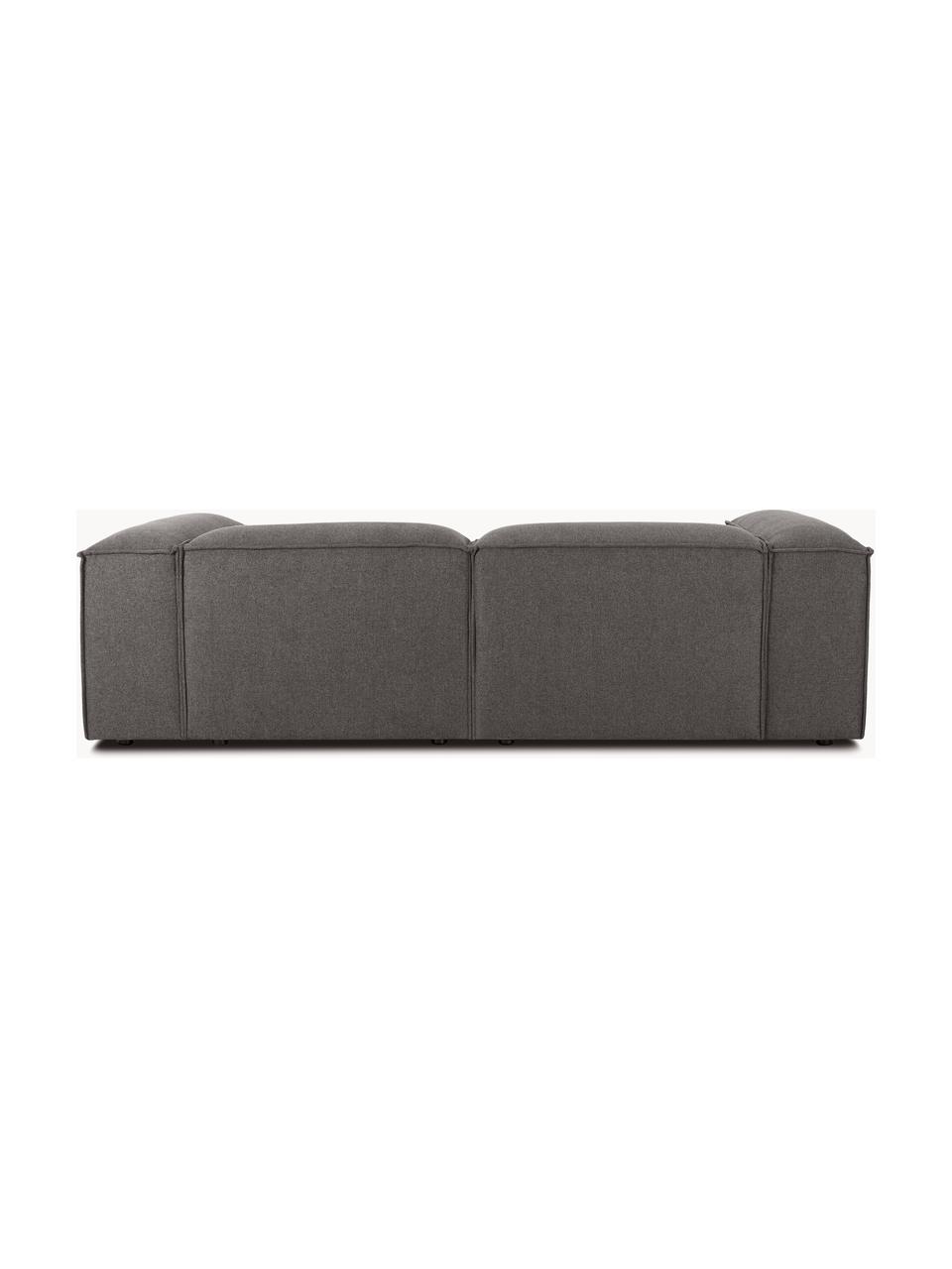 Modulares Ecksofa Lennon, Bezug: 100 % Polyester Der strap, Gestell: Massives Kiefernholz, Spe, Webstoff Anthrazit, B 238 x T 180 cm, Eckteil rechts