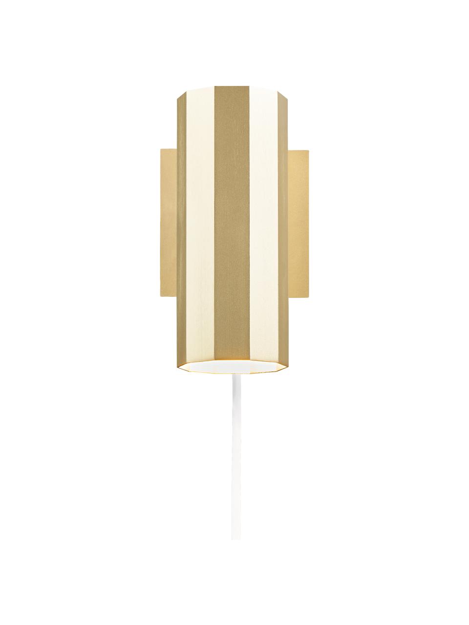 Nástenná bodová lampa Alanis, Odtiene zlatej, Š 9 x D 12 cm