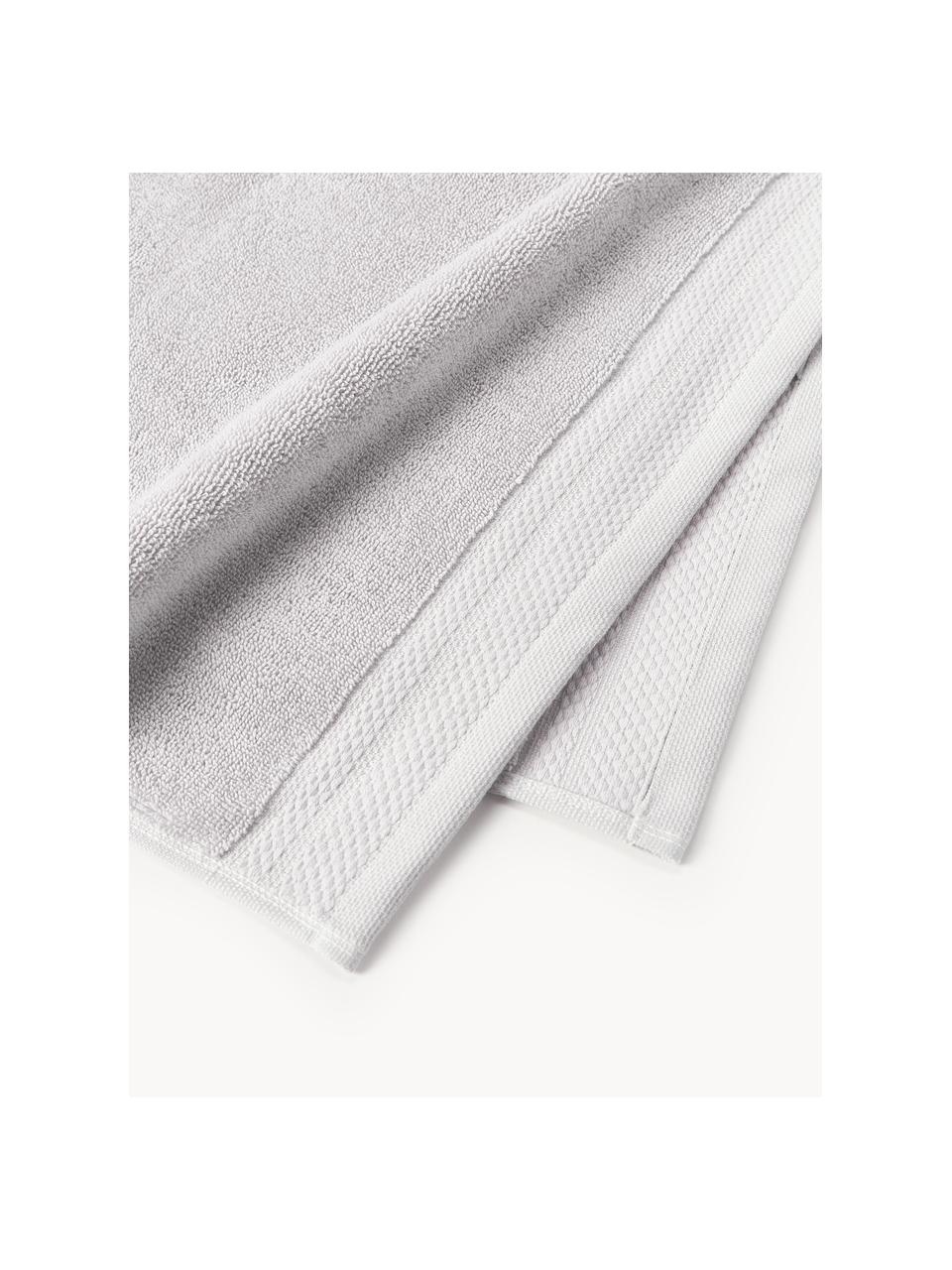 Serviette de toilette en coton bio Premium, tailles variées, Gris clair, Serviettes de toilette, larg. 50 x long. 100 cm, 2 pièces