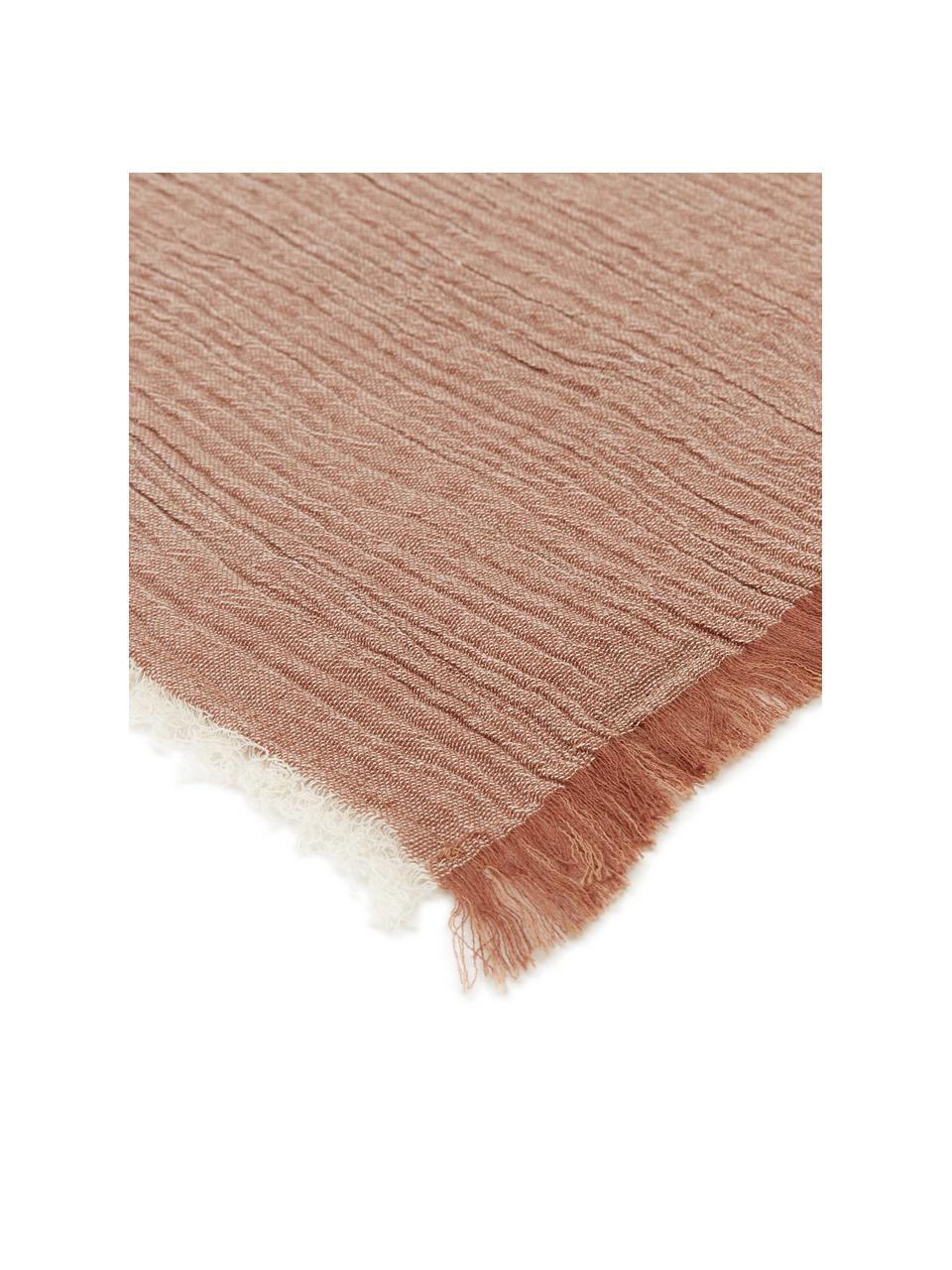 Serwetka z terakoty Layer, 4 szt., 100% bawełna, Terakota, S 45 x D 45 cm