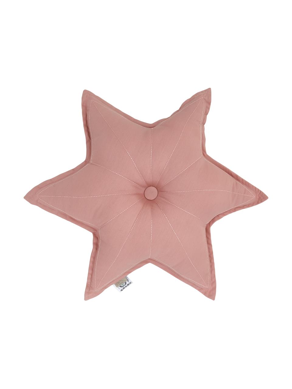 Cojín Golden de algodón ecológico Stars, con relleno, Exterior: 100% algodón orgánico, ce, Rosa palo, An 45 x L 45 cm