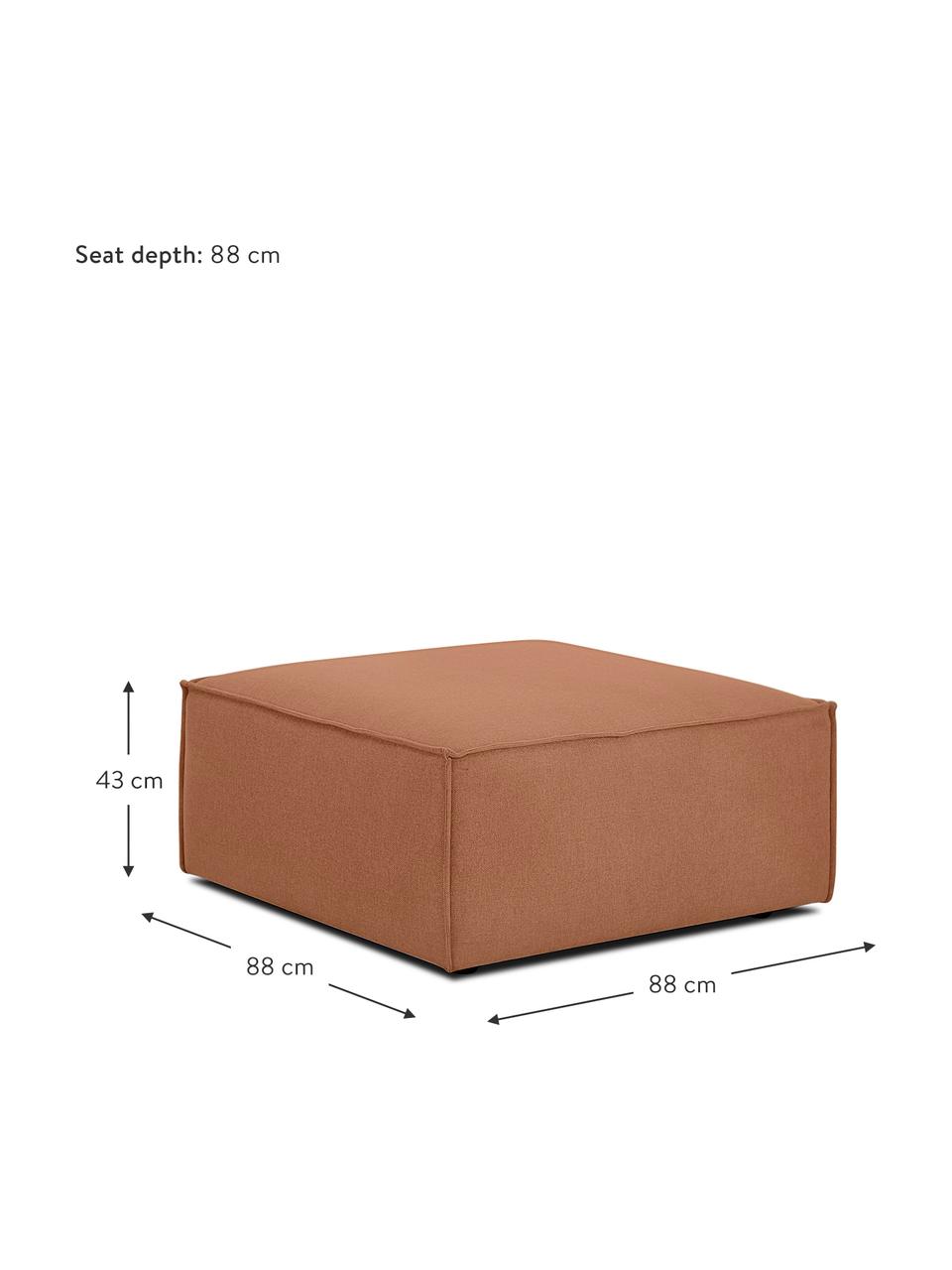 Reposapiés puf Lennon, Tapizado: 100% poliéster Alta resis, Estructura: madera de pino maciza, ma, Patas: plástico Las patas están , Tejido turrón, An 88 x Al 43 cm