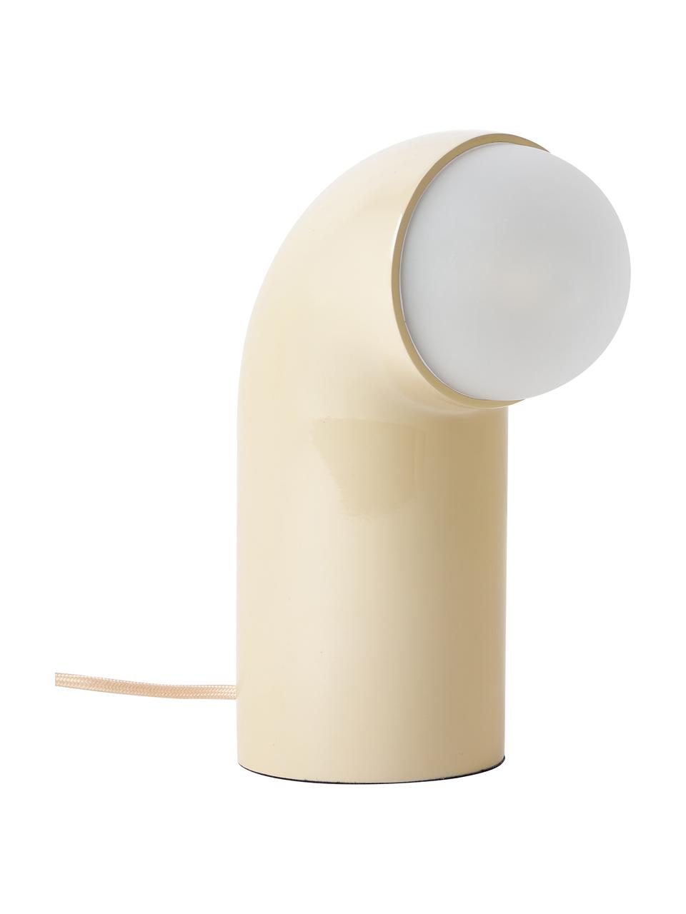Lampada da tavolo Memphis, Poliresina, Beige, Larg. 11 x Alt. 26 cm