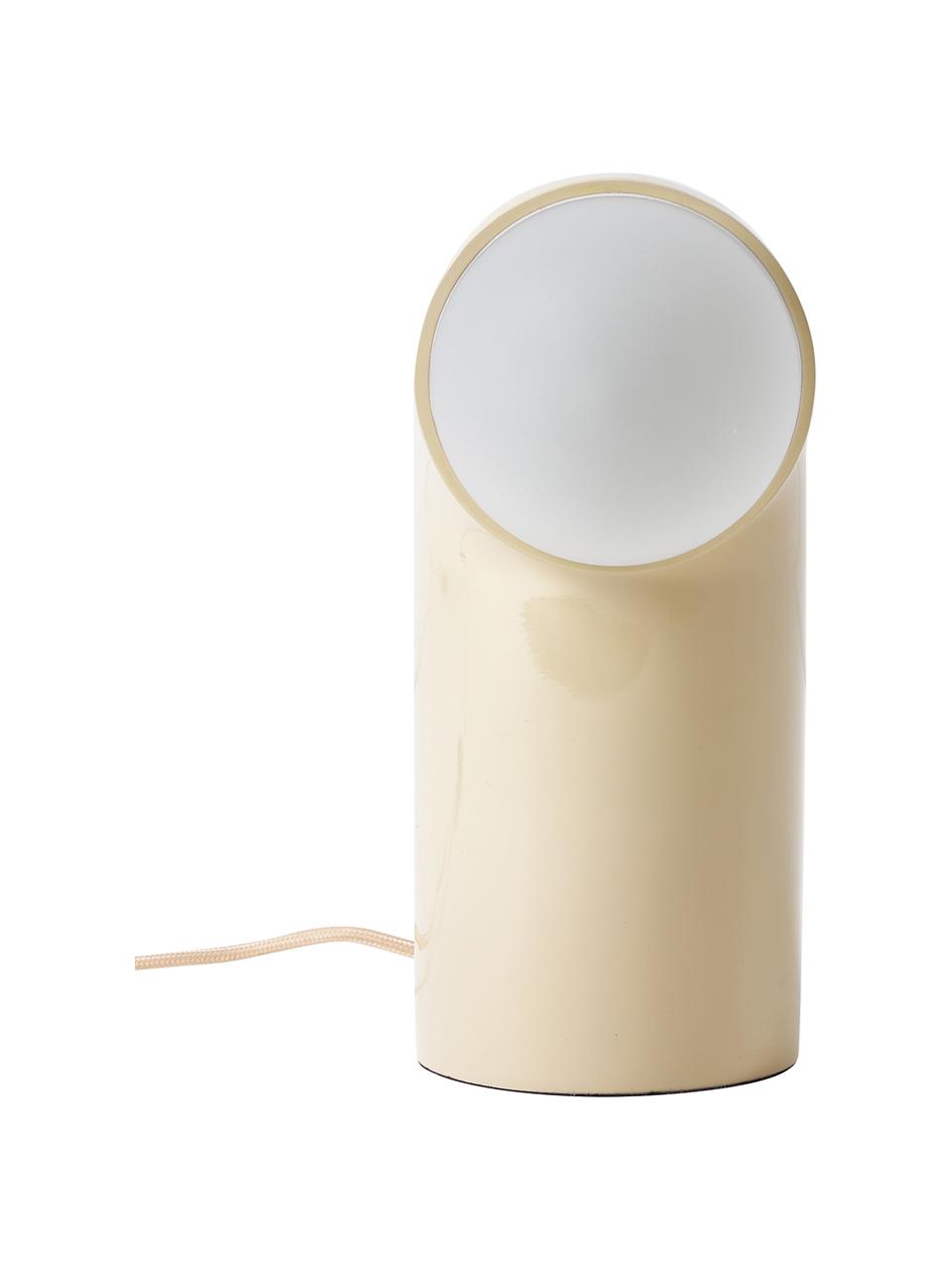 Lampada da tavolo Memphis, Poliresina, Beige, Larg. 11 x Alt. 26 cm