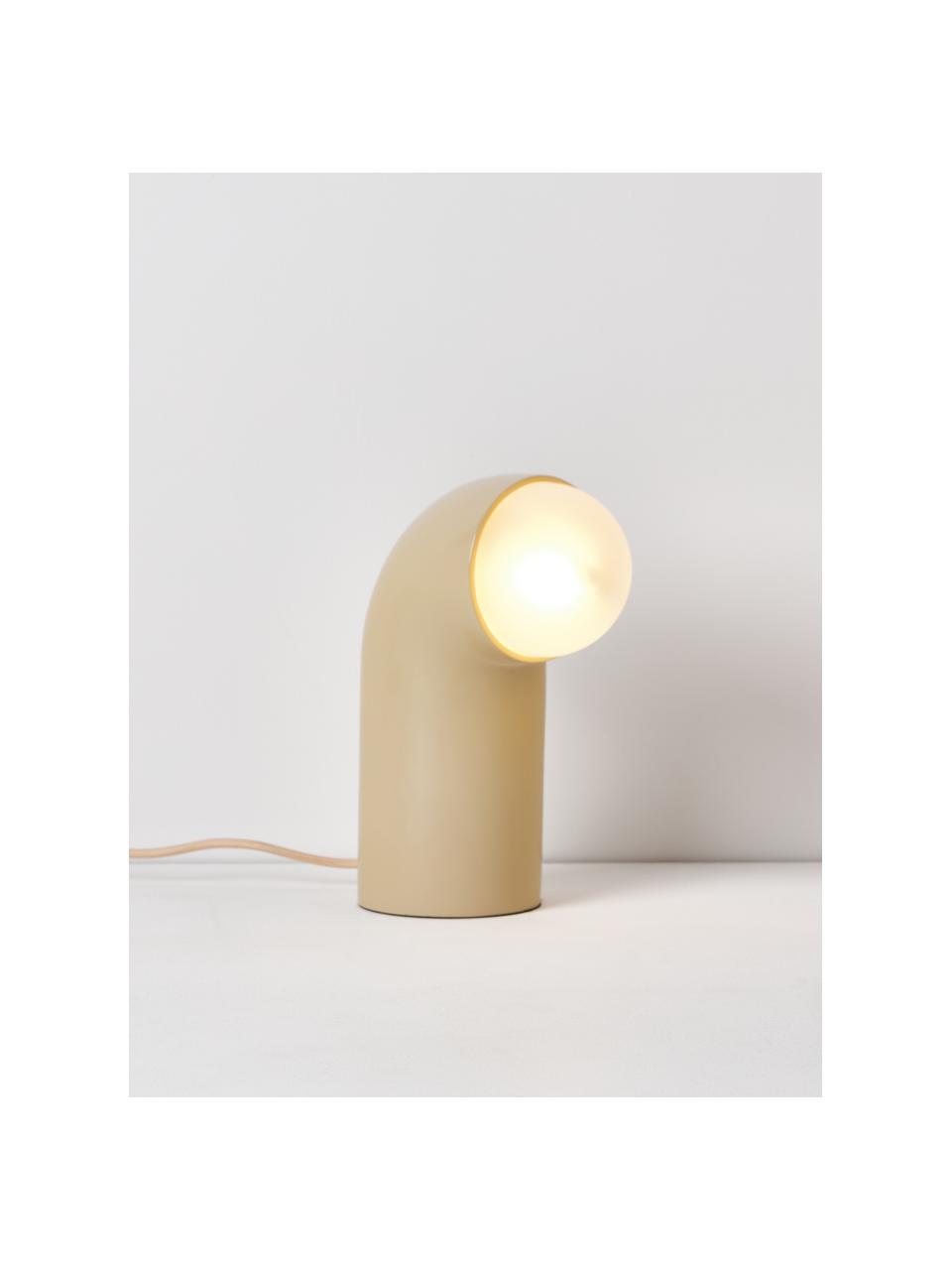 Tafellamp Memphis, Polyresin, Lichtgeel, B 11 x H 26 cm