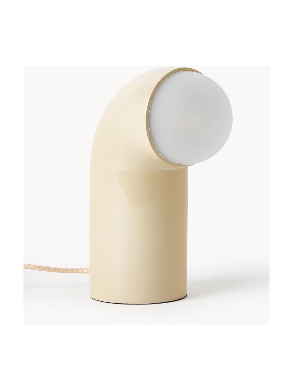 Stolní lampa Memphis, Polyresin, Světle žlutá, Š 11 cm, V 26 cm