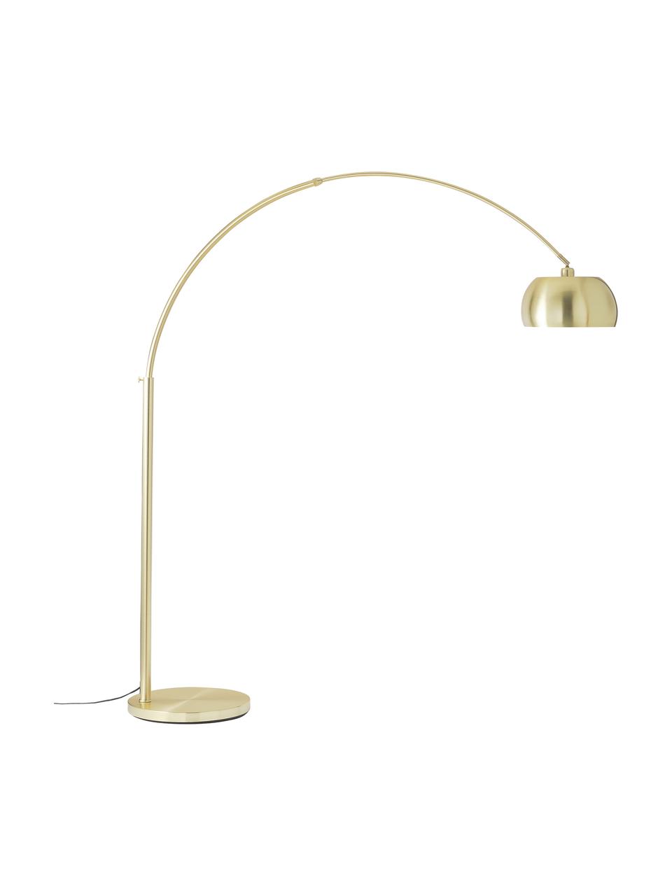 Veľká oblúková lampa Bowie, Mosadzné odtiene, Ø 32 x V 202 cm