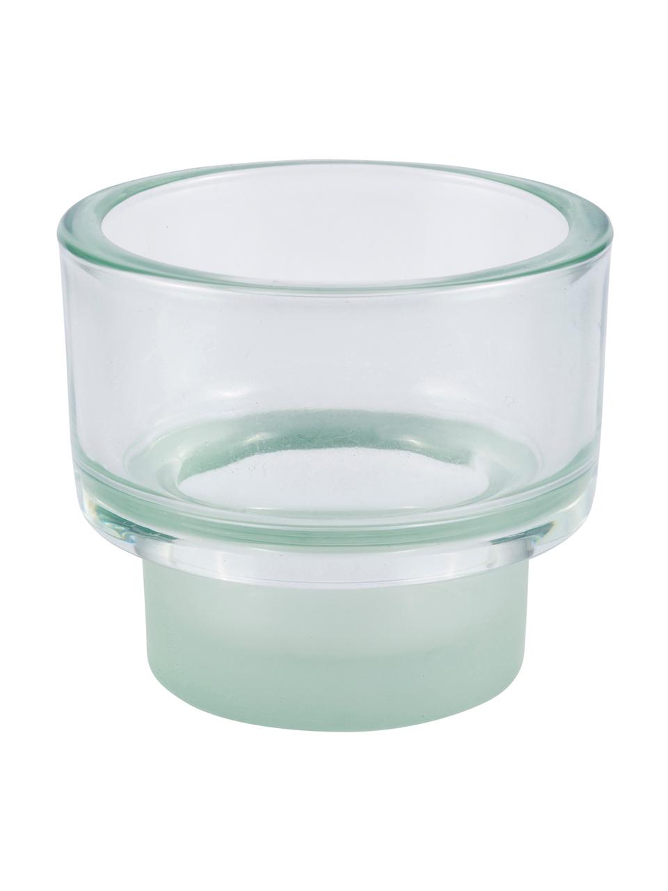 Teelichthalter Layer, Glas, Mintgrün, Ø 9 x H 8 cm