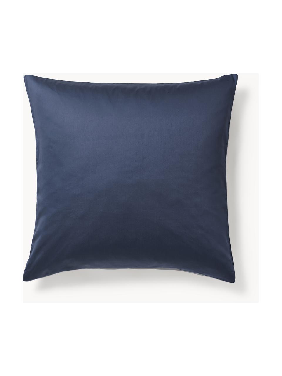 Baumwollsatin-Kopfkissenbezug Comfort, Webart: Satin Fadendichte 300 TC,, Dunkelblau, B 40 x L 80 cm