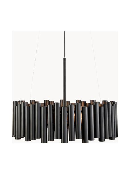 Hanglamp Level, Lampenkap: gecoat metaal, Zwart, Ø 53 x H 20 cm
