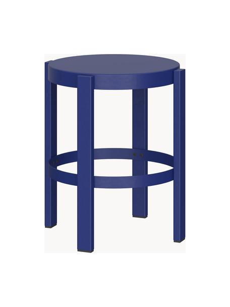 Tabouret en métal Doon, Acier, revêtement par poudre, Bleu roi, Ø 35 x haut. 45 cm