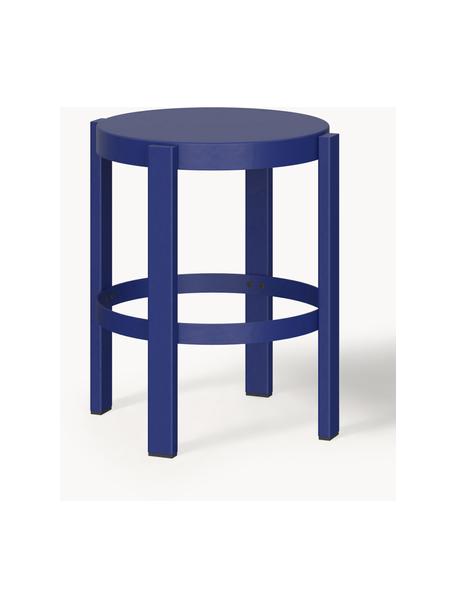 Tabouret en métal Doon, Acier, revêtement par poudre, Bleu roi, Ø 35 x haut. 45 cm