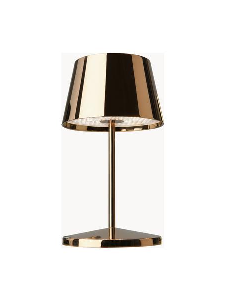 Lampe d'extérieur LED mobile à intensité variable Seoul, Doré, haute brillance, Ø 11 x haut. 20 cm