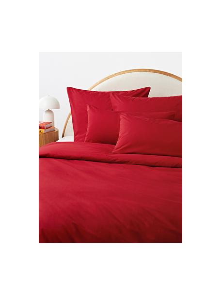 Baumwollperkal-Bettdeckenbezug Elsie, Webart: Perkal Fadendichte 200 TC, Rot, B 155 x L 220 cm