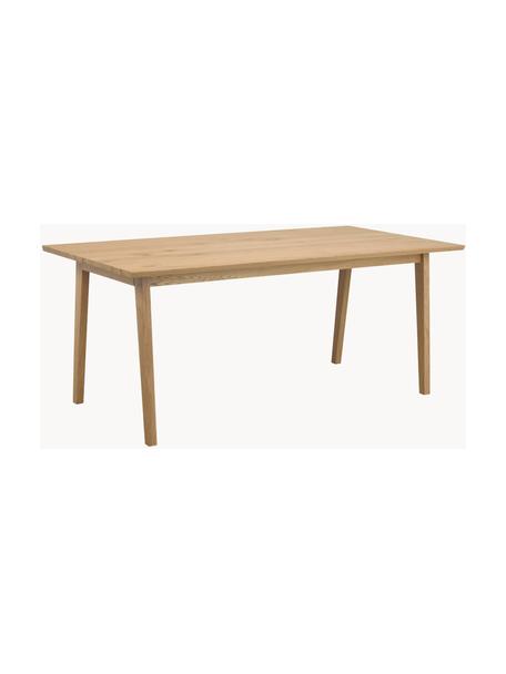 Mesa de comedor extensible Melfort, 180 - 280 x 90 cm, Tablero: fibras de densidad media , Bordes: madera de roble, Patas: madera de abedul maciza c, Madera, An 180 x F 90 cm