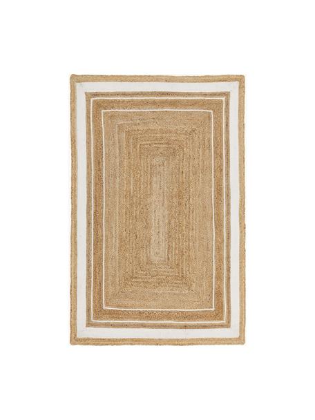 Tappeto in juta tessuto a mano Clover, 75% juta, 25% cotone

Il materiale utilizzato in questo prodotto è testato per le sostanze nocive e certificato secondo lo STANDARD 100 by OEKO-TEX® , HOHENSTEIN HTTI, 16.HIN.79297, Marrone, bianco, Larg. 120 x Lung. 180 cm (taglia S)