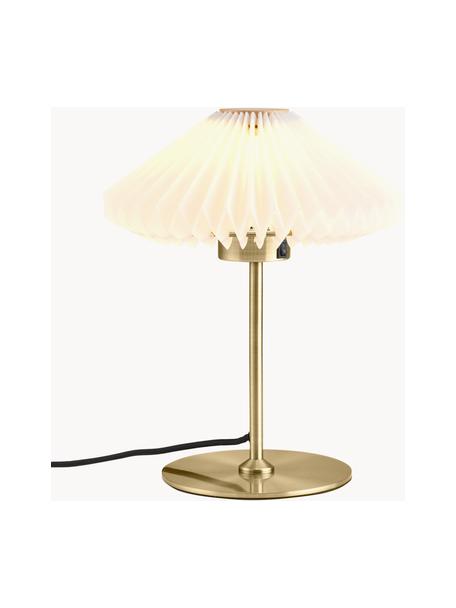 Lampa stołowa Paris, Biały, odcienie złotego, Ø 24 x W 32 cm