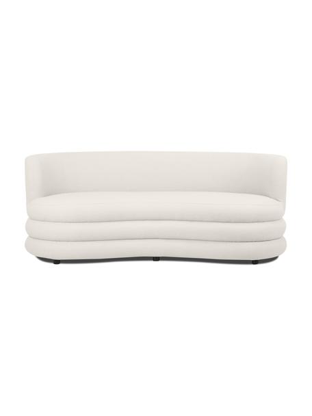 Sofa bouclé Solomon (3-osobowa), Tapicerka: 100% poliester Dzięki tka, Nogi: tworzywo sztuczne, Jasnobeżowy bouclé, S 193 x G 92 cm