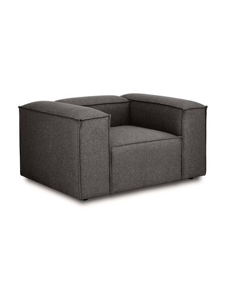 Fotel Lennon, Tapicerka: 100% poliester Dzięki tka, Stelaż: lite drewno sosnowe z cer, Nogi: tworzywo sztuczne, Antracytowa tkanina, S 130 x G 101 cm
