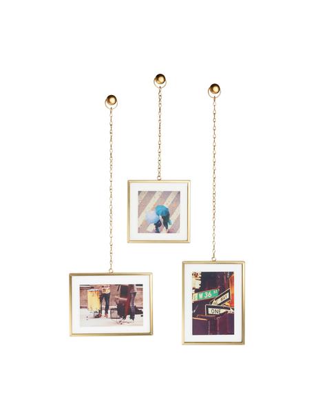 Fotolijstjesset Strass, 3-delig, Messingkleurig, Set met verschillende formaten