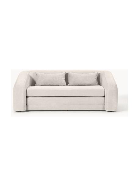 Sofá cama Eliot (2 plazas), Tapizado: 88% poliéster, 12% nylon , Patas: plástico, Tejido blanco crema, An 180 x F 100 cm