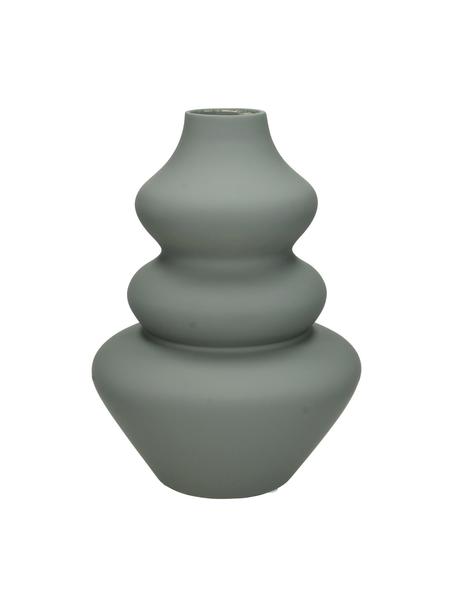 Vase en grès grisThena, Grès cérame, Gris, Ø 15 x haut. 22 cm