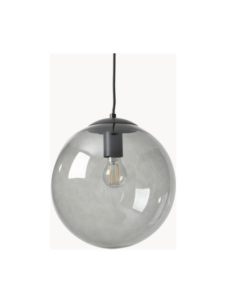 Lampadario sferico in vetro Beth, Paralume: vetro, Grigio, nero, Ø 30 cm