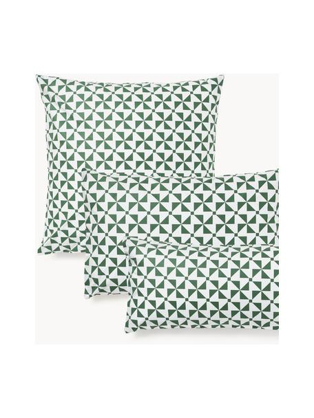 Funda de almohada de algodón Benson, Verde, An 50 x L 70 cm