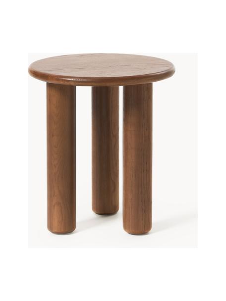 Ronde bijzettafel Didi van eikenhout, Massief gelakt eikenhout

Dit product is gemaakt van duurzaam geproduceerd, FSC®-gecertificeerd hout., Eikenhout, donkerbruin gelakt, Ø 40 x H 45 cm