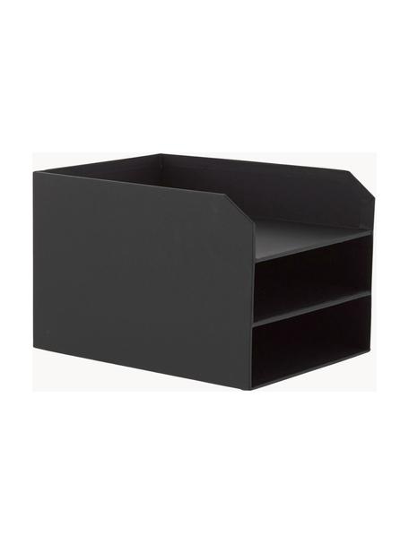 Organizador de documentos Trey, Cartón laminado macizo, Negro, L 23 x An 32 cm