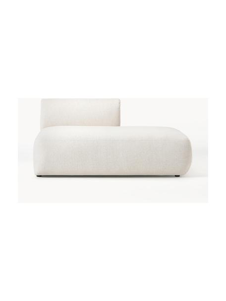 Chaise longue componibile Sofia, Rivestimento: 100% polipropilene Il riv, Struttura: legno di abete, truciolat, Piedini: plastica Il materiale uti, Tessuto bianco crema, Larg. 159 x Prof. 103 cm, schienale a sinistra