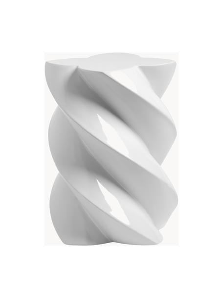 Odkládací stolek Marshmallow, Skleněné vlákno, Světle šedá, Ø 29 cm, V 40 cm