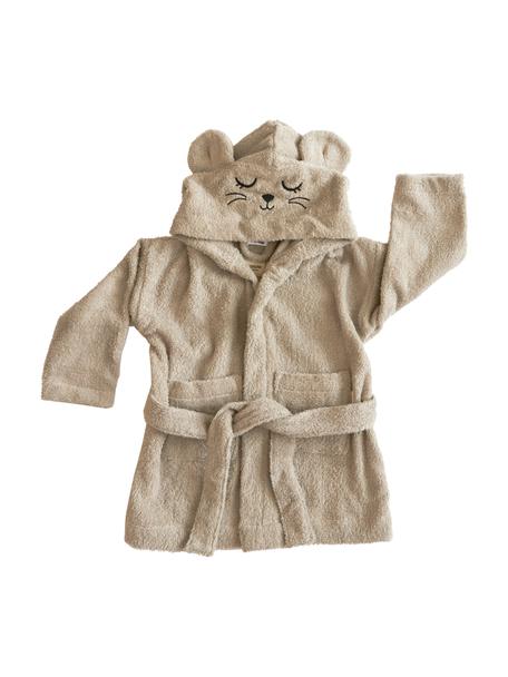 Kinder-Bademantel Mouse, verschiedene Größen, 100 % Bio-Baumwolle, GOTS-zertifiziert, Beige, B 36 x L 48 cm