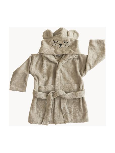 Kinder-Bademantel Mouse, verschiedene Größen, 100 % Baumwolle (Bio), GOTS-zertifiziert, Hellbeige, B 36 x L 48 cm (1 - 2 Jahre)