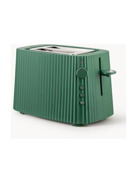 Toaster Plissé, Thermoplastisches Harz, Dunkelgrün, B 34 x T 19 cm