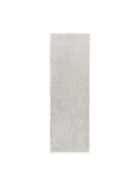 Passatoia Leighton, Retro: 70% poliestere, 30% coton, Grigio chiaro, Larg. 80 x Lung. 250 cm