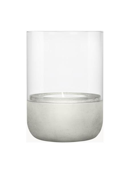 Świecznik na tealighty Calma, 2 szt., Jasny szary, transparentny, Ø 8 x W 10 cm