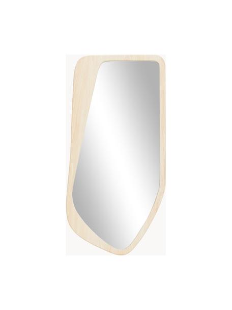 Specchio da parete May, Cornice: effetto legno, Retro: pannello di fibra a media, Superficie dello specchio: lastra di vetro, Legno chiaro, Larg. 37 x Alt. 75 cm