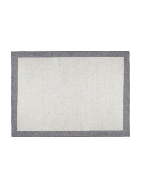 Tapis intérieur-extérieur, à faces distinctes Panama, 100 % polypropylène, Blanc cassé, gris, larg. 160 x long. 230 cm (taille M)