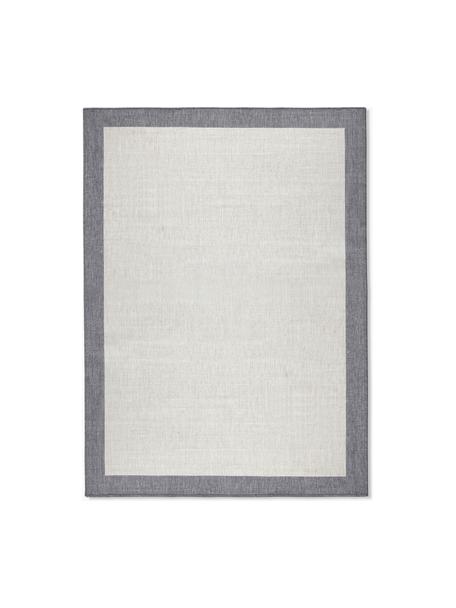 Dubbelzijdig in- & outdoor vloerkleed Panama, Gebroken wit, grijs, B 160 x L 230 cm (maat M)