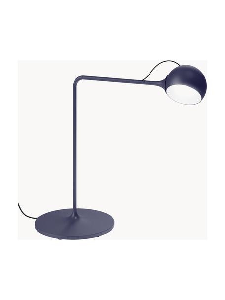 Dimbare verstelbare LED bureaulamp Ixa, Lamp: technopolymeer, Donkerblauw, Ø 40 x H 42 cm