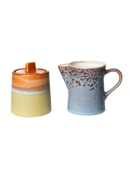 200 ml WUWEOT Set per latte e zucchero zuccheriera e bricco per latte per caffè trasparente tè 