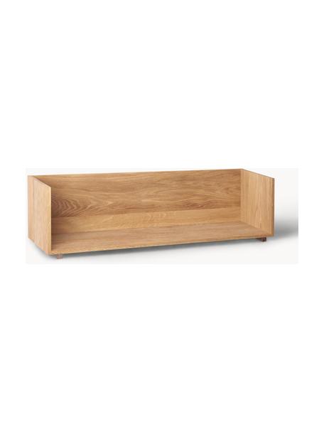 Wandplank Stack van eikenhout, Plank: geolied eikenhout, Eikenhout, B 75 x H 25 cm