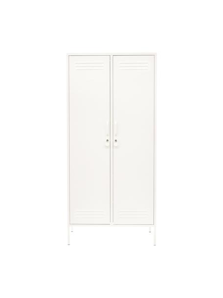Szafa Twinny, Metal malowany proszkowo, Kremowobiały, S 85 x W 183 cm