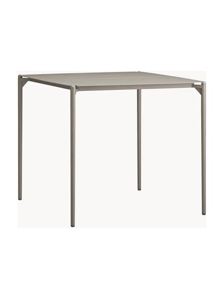 Mesa de metal para exterior Novo, Acero recubierto, Beige, An 80 x F 80 cm